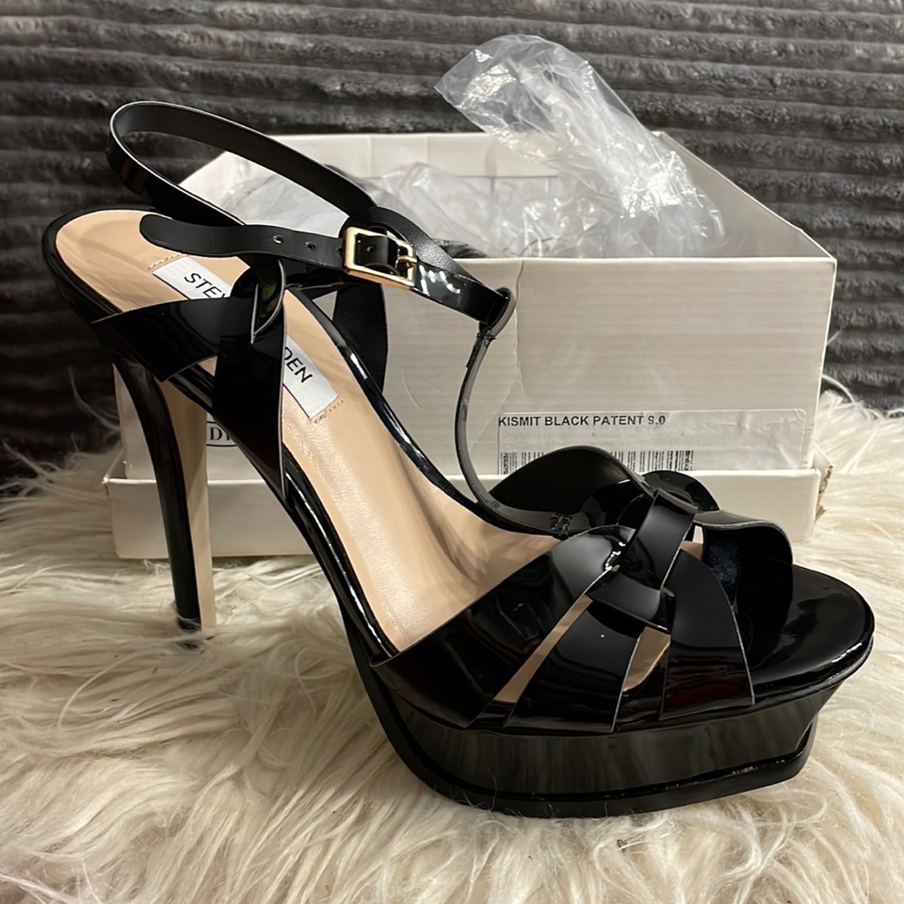 Brand new in box black Steve Madden heels